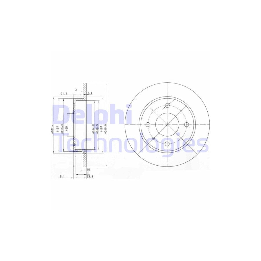 Delphi Bg3971 Brake Disc