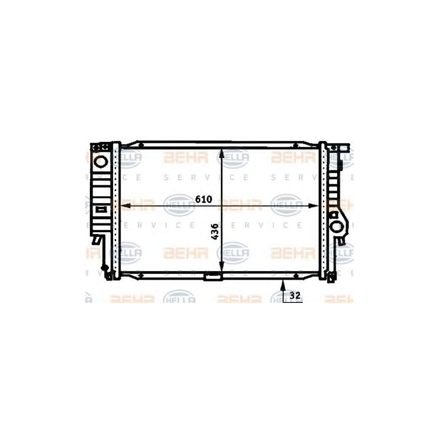 Hella 8MK 376 713-201 Engine Radiator