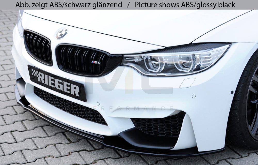 Rieger 00053420 BMW 4 Series F80 F82 F83 Front Splitter (M3 & M4) 5 | ML Performance UK Car Parts