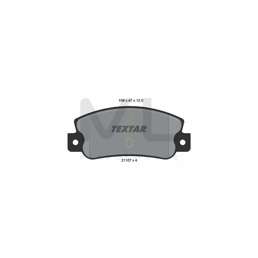 TEXTAR 2110701 Brake pad set prepared for wear indicator | ML Performance Car Parts