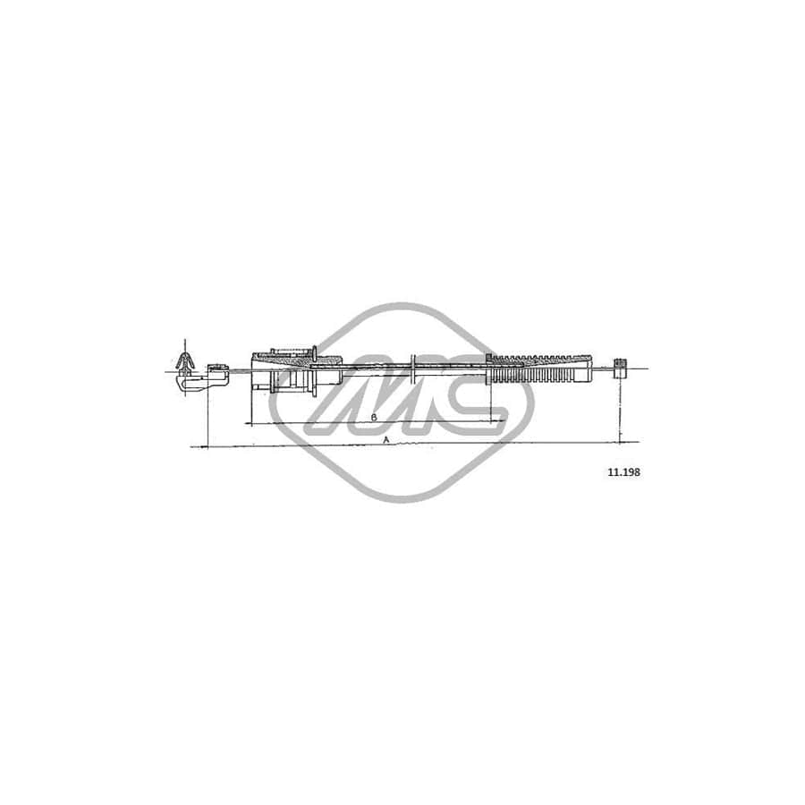 Metalcaucho 80879 Throttle Cable | ML Performance UK Car Parts