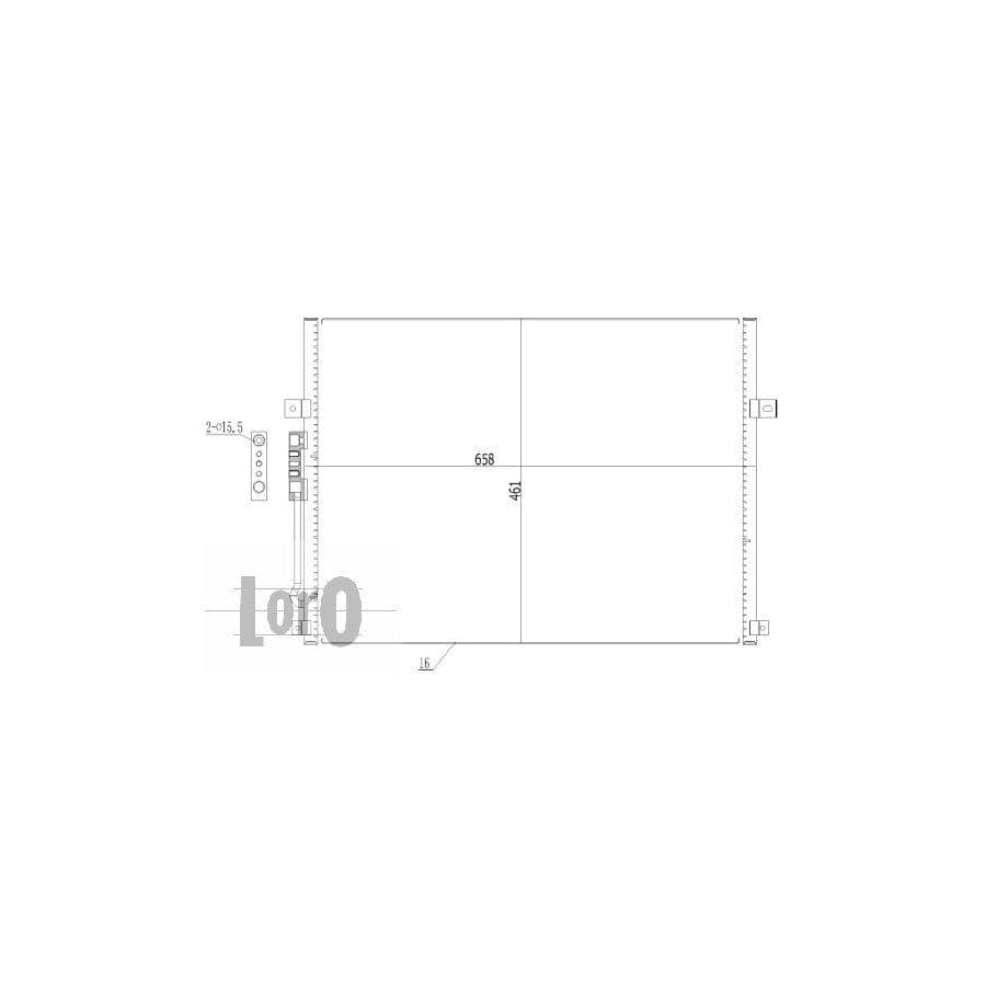 Abakus 0230160003 Air Conditioning Condenser For Jeep Grand Cherokee Ii (Wj, Wg) | ML Performance UK