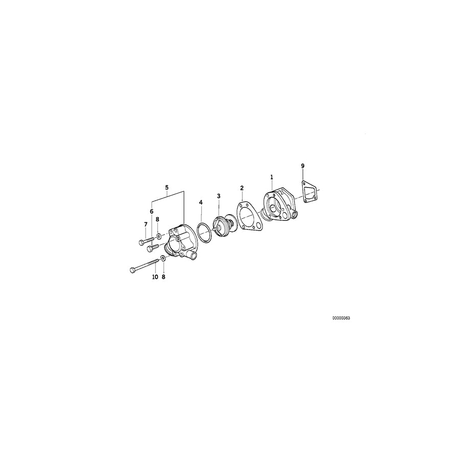 Genuine BMW 11532241630 E30 E28 Thermostat 90CEL (Inc. 324d & 524d) | ML Performance UK Car Parts