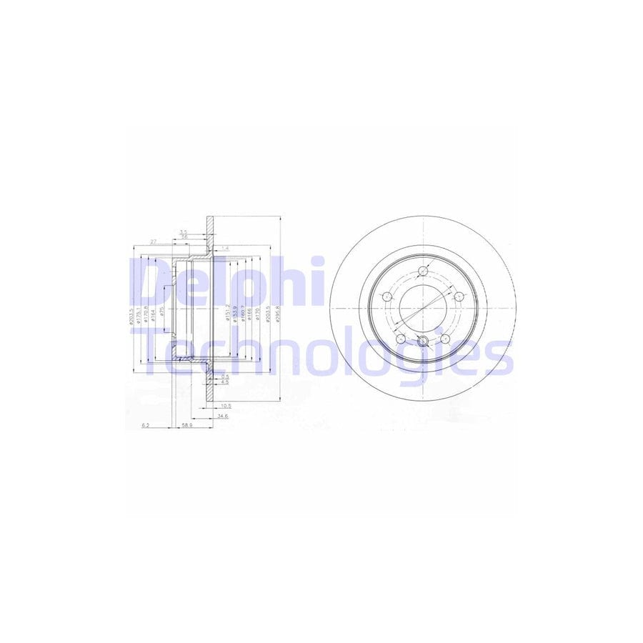 Delphi Bg3960 Brake Disc