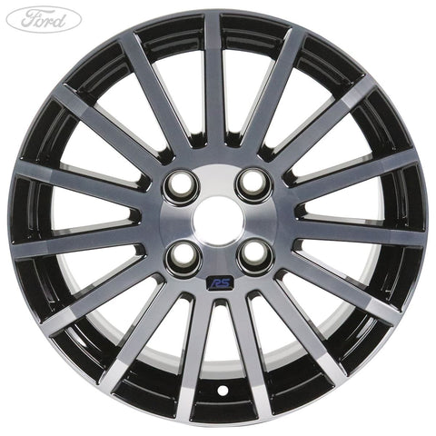 GENUINE FORD 1737433 FIESTA ALLOY WHEEL 16" 15-SPOKE RS DESIGN, BLACK MACHINED | ML Performance UK