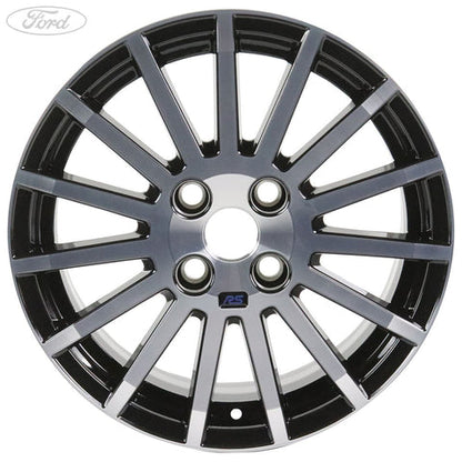 GENUINE FORD 1737433 FIESTA ALLOY WHEEL 16" 15-SPOKE RS DESIGN, BLACK MACHINED | ML Performance UK