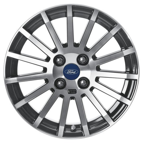 GENUINE FORD 1737433 FIESTA ALLOY WHEEL 16" 15-SPOKE RS DESIGN, BLACK MACHINED | ML Performance UK