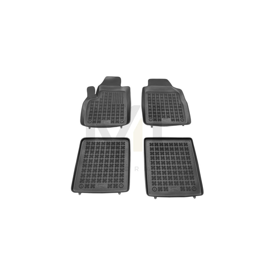 REZAW PLAST Tailored 201502 Floor mat set for FIAT Panda II Hatchback (169) Elastomer, Front and Rear, Quantity: 4, Black | ML Performance Car Parts