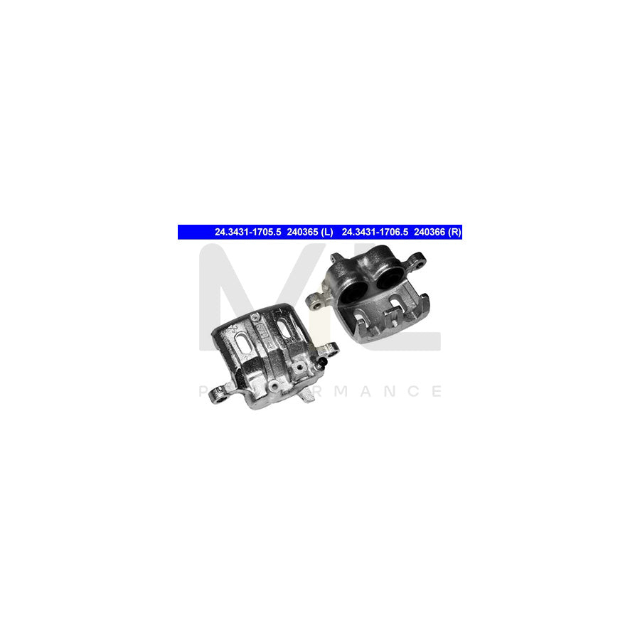 ATE 24.3431-1706.5 Brake Caliper without holder | ML Performance Car Parts