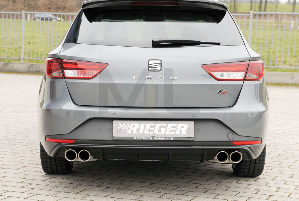 Rieger 00027025 SEAT 5F Leon FR Rear Diffuser 3 | ML Performance UK Car Parts