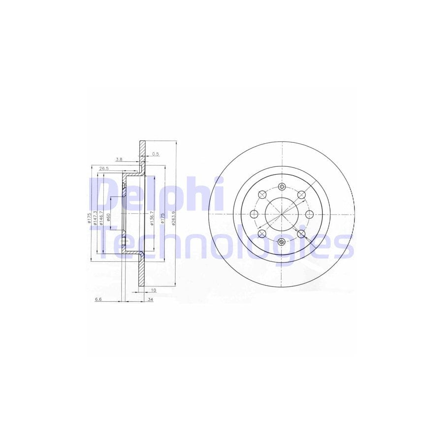 Delphi Bg3945 Brake Disc