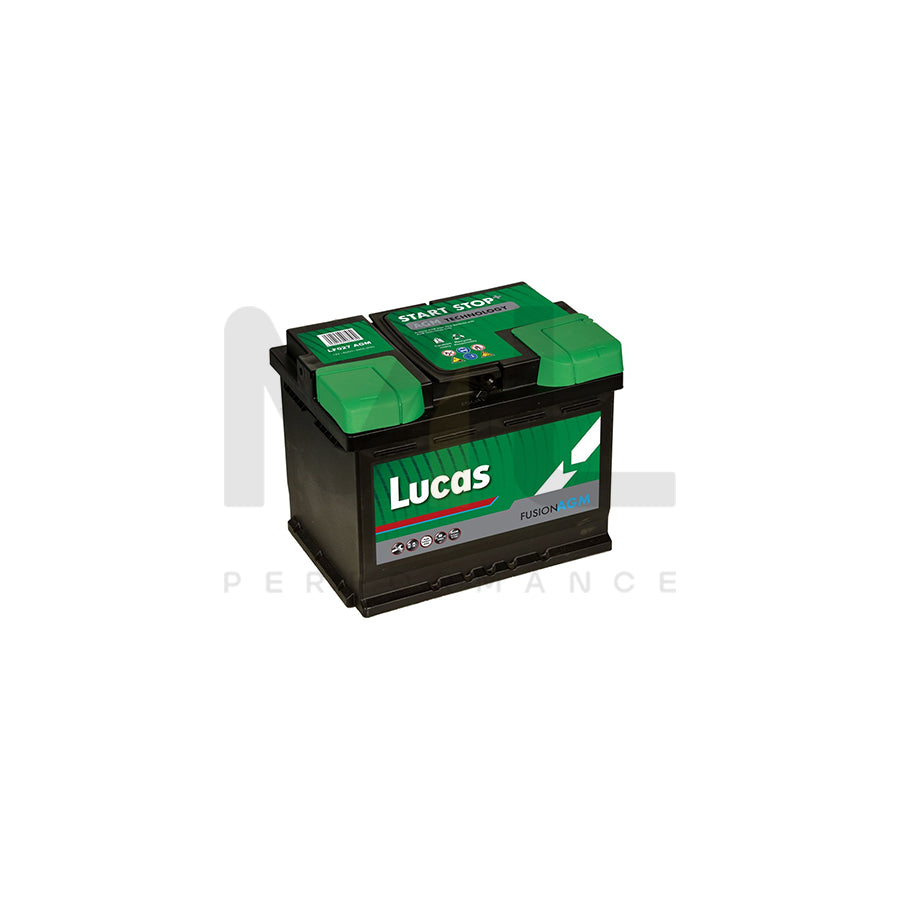 LF027 Lucas Fusion AGM Car Battery 12V 60Ah | Car Batteries UK | ML Performance Car Parts