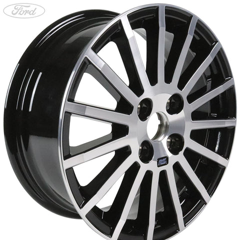 GENUINE FORD 1737433 FIESTA ALLOY WHEEL 16" 15-SPOKE RS DESIGN, BLACK MACHINED | ML Performance UK