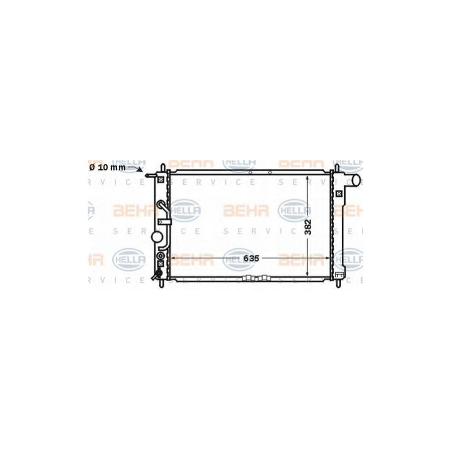 Hella 8MK 376 767-331 Engine Radiator