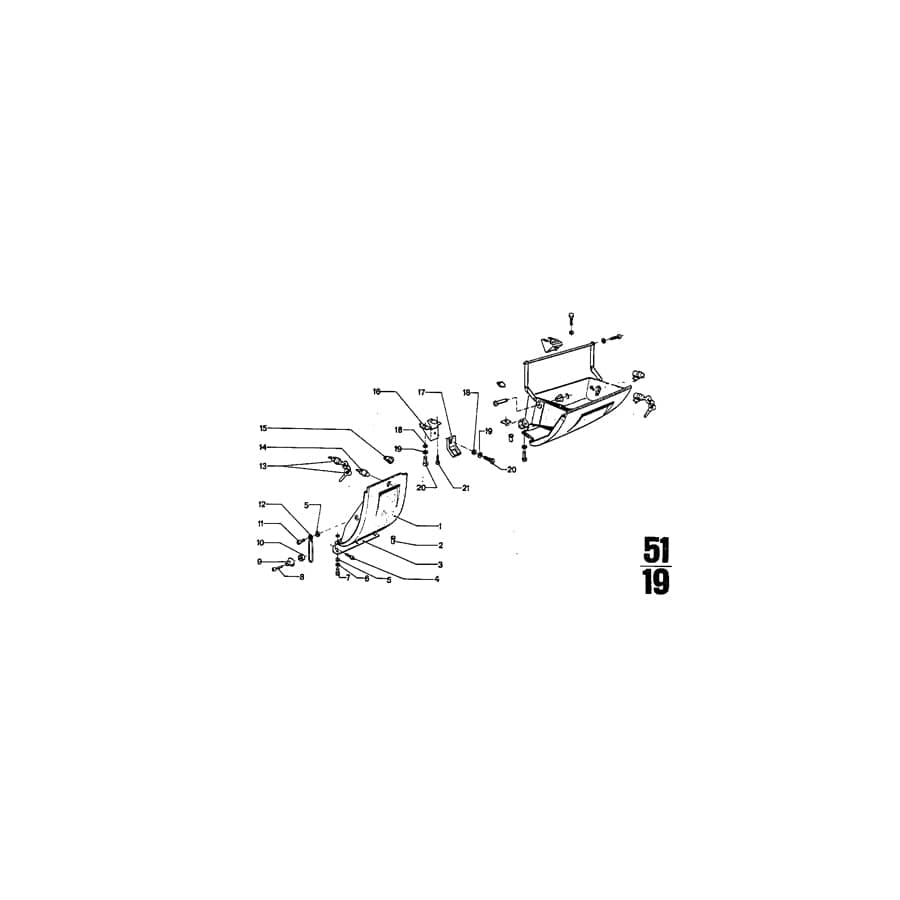 Genuine BMW 51161811031  Catch (Inc. 3.0CS, 2800CS & 3.0CSL) | ML Performance UK Car Parts