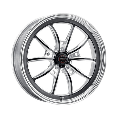 Weld 80HB8050A21A S80 Wheel 18x5 5x4.5 ET-23 BS2.1 Black Center - Polished Shell