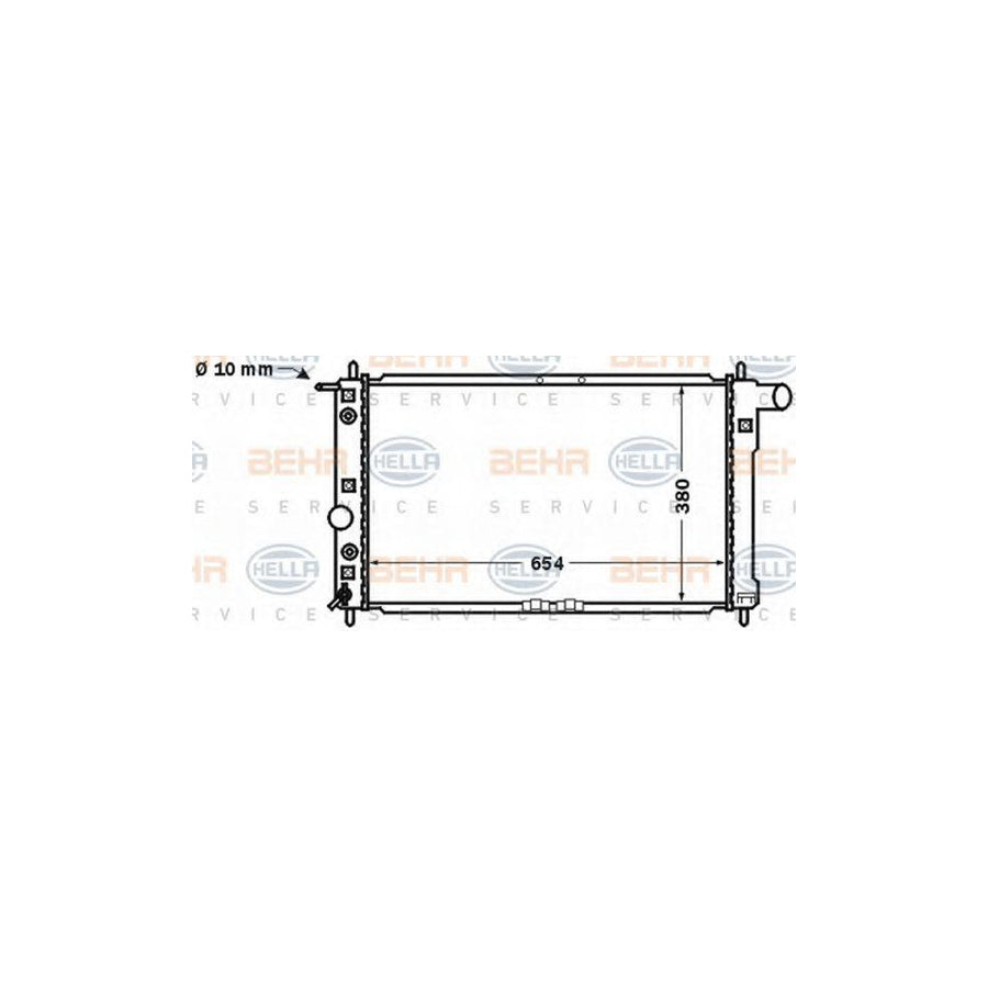 Hella 8MK 376 767-201 Engine Radiator