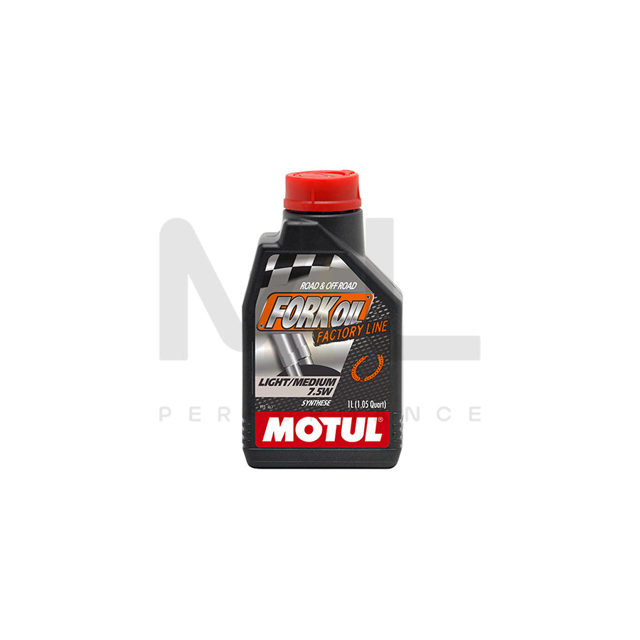 Motul Fork Oil Factory Line 7.5w - Light Medium - Motorcycle Racing Suspension Fluid 1l | Engine Oil | ML Car Parts UK | ML Performance