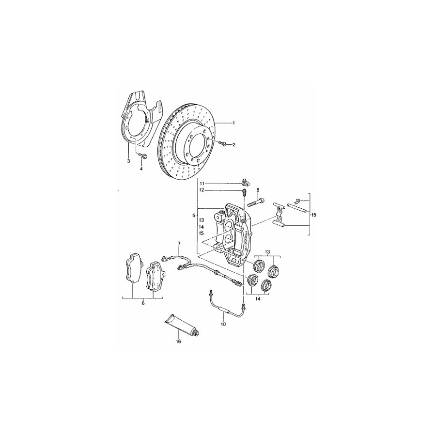 Genuine Porsche Brake Disc Cover Plate Bolt Porsche 996 / 997 / 986 / 987 / 987C | ML Performance UK Car Parts