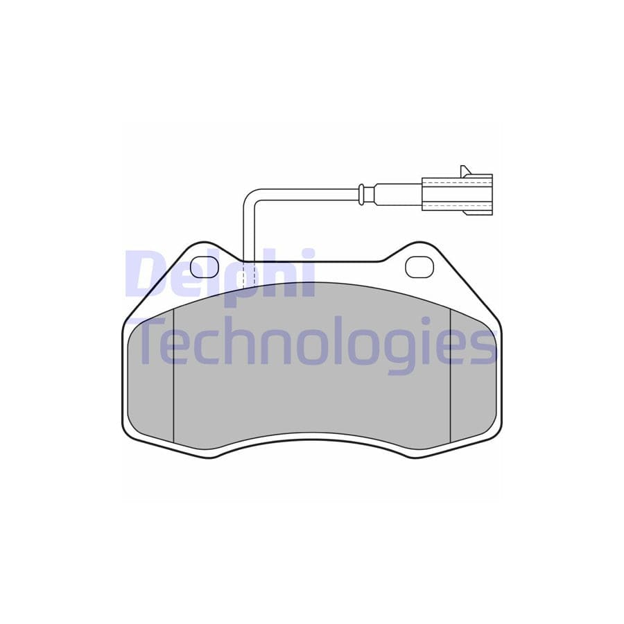 Delphi Lp2136 Brake Pad Set For Abarth Grande Punto (199_)