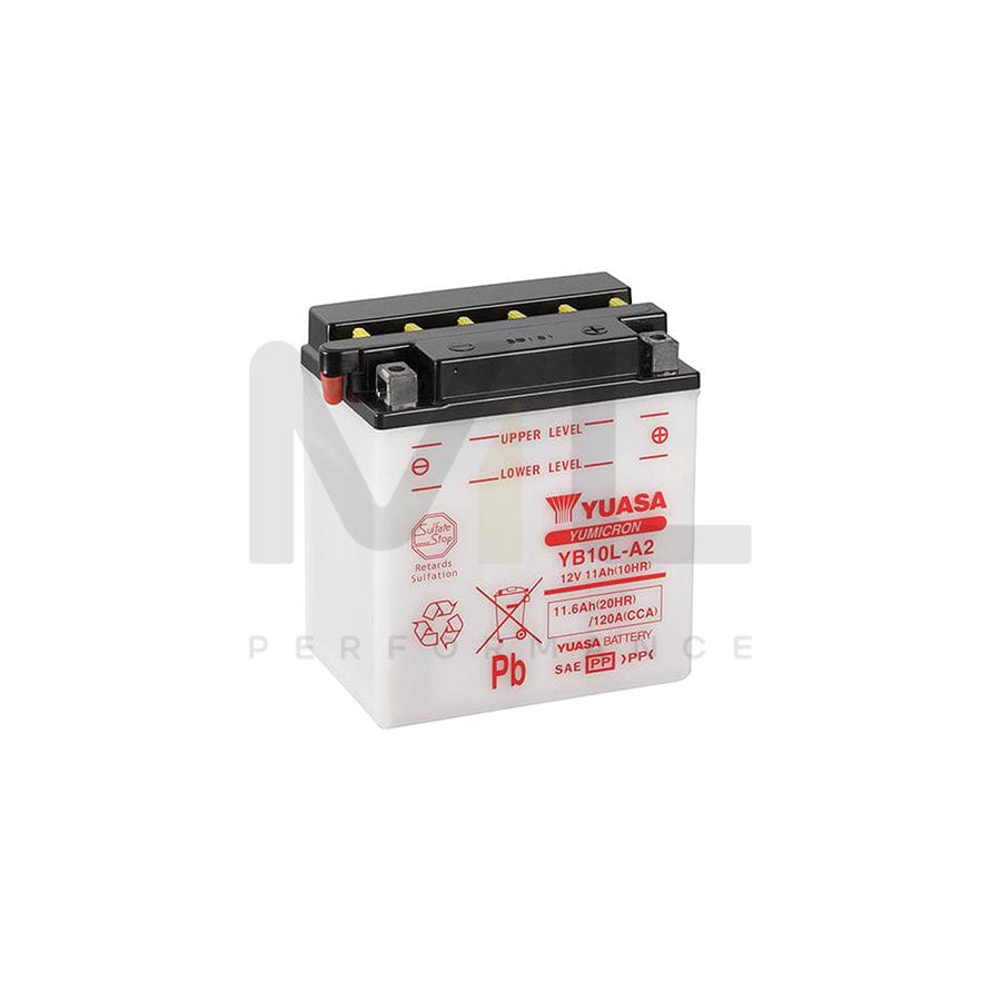 Yuasa YB10L-A2 12v Motorbike & Motorcycle Battery | ML Performance UK Car Parts