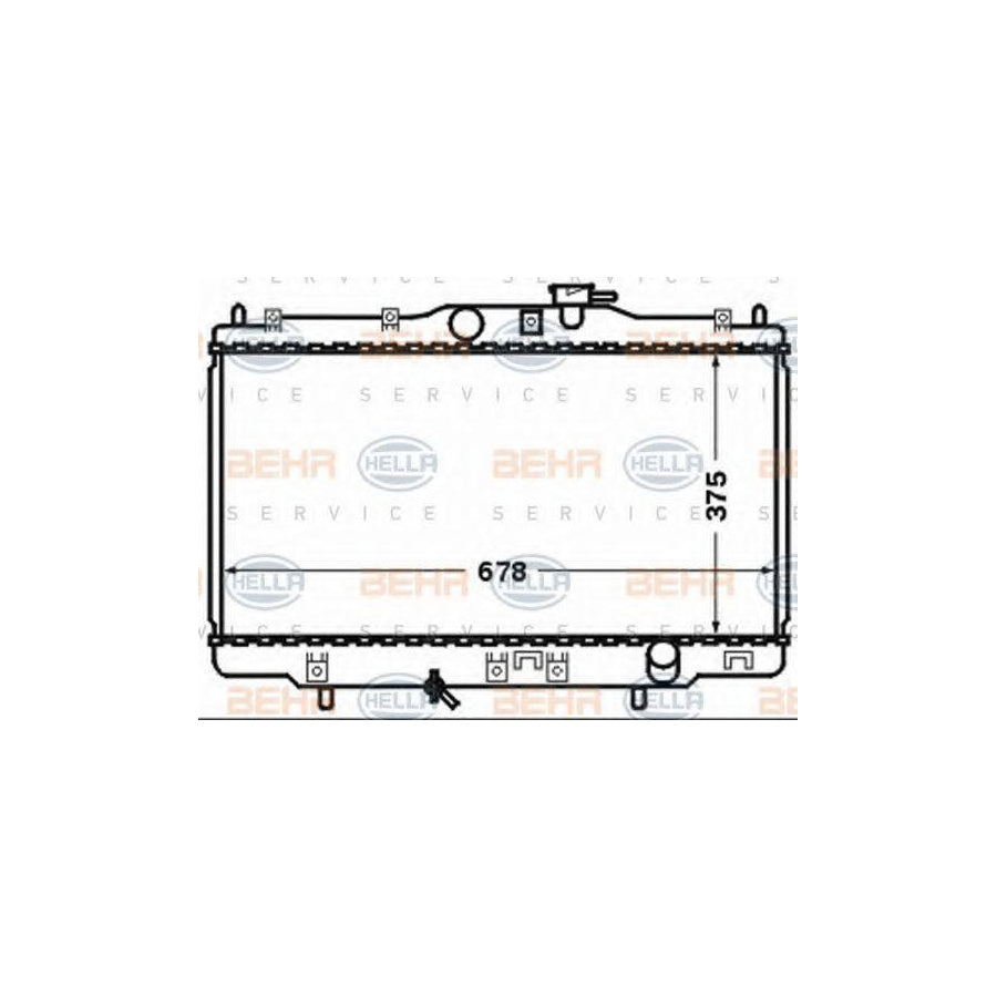 Hella 8MK 376 768-261 Engine Radiator