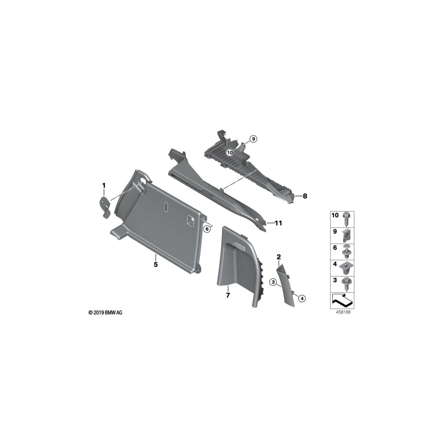 Genuine BMW 51477369418 Right Trunk Trim SCHWARZ (Inc. X6 40dX, X6 M & X6 M50dX) | ML Performance UK