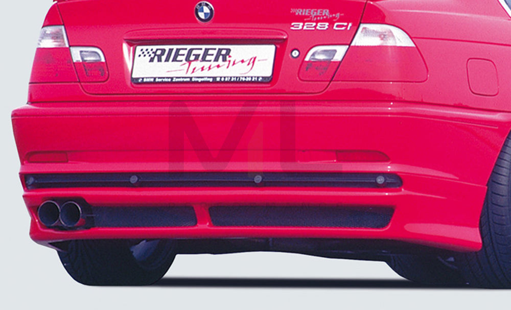 Rieger 00050205 BMW 3 Series E46 Rear Diffuser 1 | ML Performance UK Car Parts