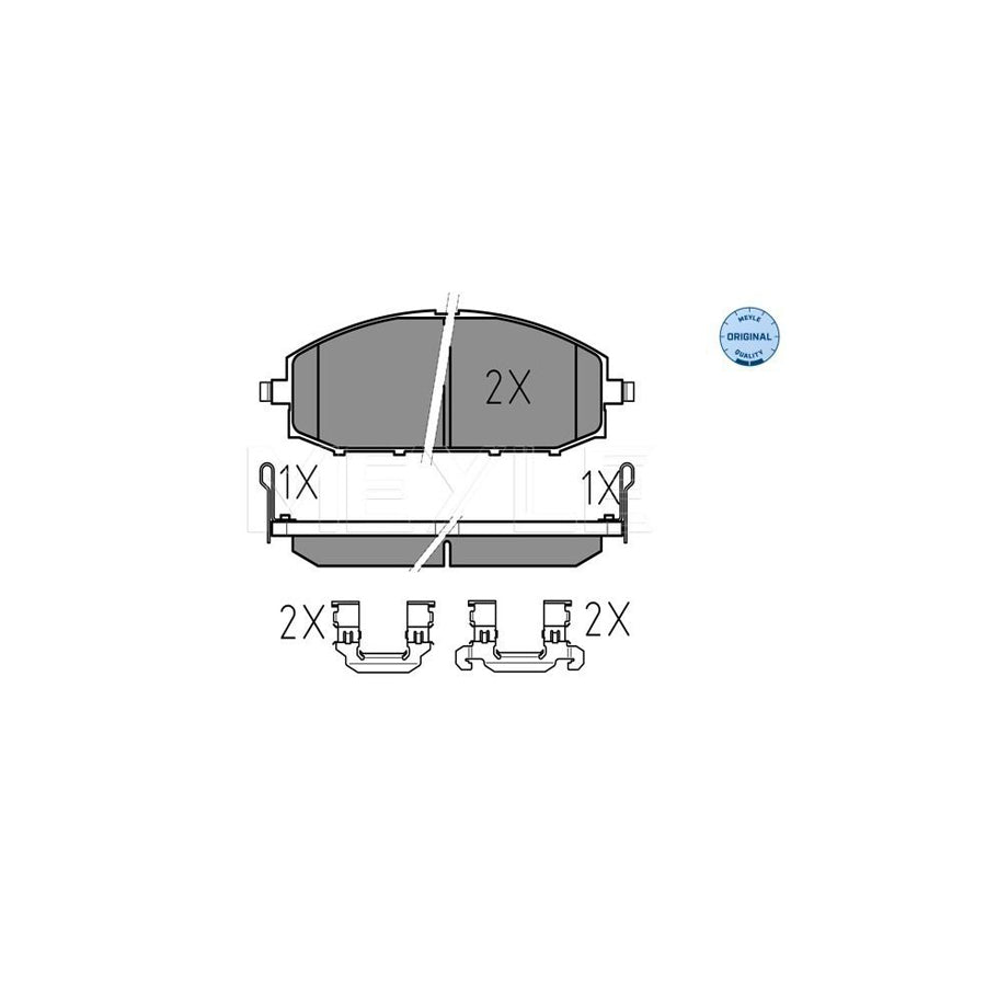 Meyle 025 236 1118/W Brake Pad Set For Nissan Patrol Gr V Off-Road (Y61)