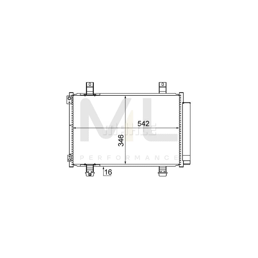 MAHLE ORIGINAL AC 611 000S Air conditioning condenser with dryer | ML Performance Car Parts