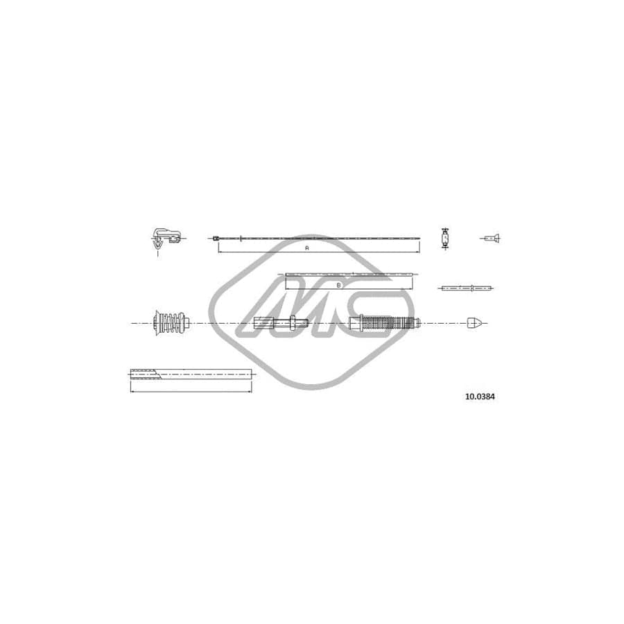 Metalcaucho 83141 Throttle Cable for RENAULT 12 | ML Performance UK Car Parts