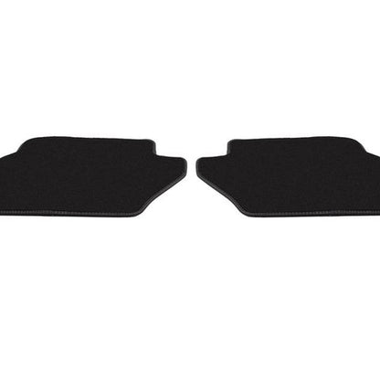 GENUINE FORD 1805918 FIESTA VELOUR FLOOR MATS REAR, BLACK WITH METAL GREY STITCHING | ML Performance UK