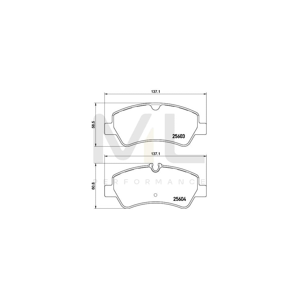 Hella 8DB 355 020-721 Brake Pad Set Prepared For Wear Indicator, With Brake Caliper Screws, With Accessories | ML Performance Car Parts