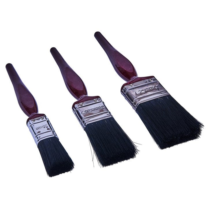 Amtech 3pcs. No Bristle Loss Paint Brush Set - Classic Handle | ML Performance DIY & Power Tools