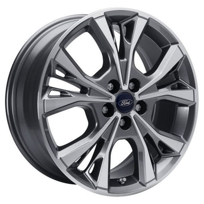 GENUINE FORD 2216079 x4 SET OF 4 S-MAX - GALAXY ALLOY WHEEL 18" 5-SPOKE Y DESIGN, ROCKMETALLIC MACHINED, 2015 - 2021 | ML Performance UK