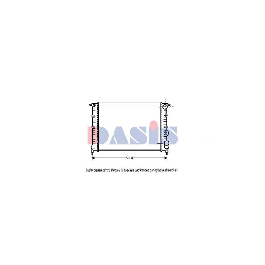 AKS Dasis 180960N Engine Radiator For Renault 21 | ML Performance UK