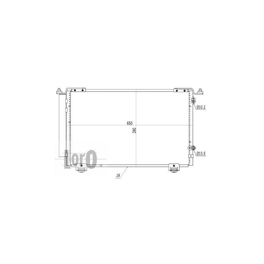 Abakus 0510160030 Air Conditioning Condenser For Toyota Avensis | ML Performance UK