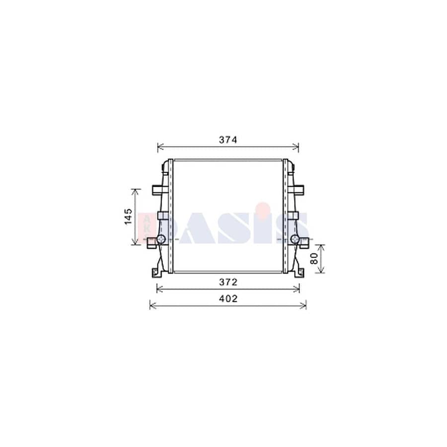 AKS Dasis 480086N Engine Radiator For Audi Q7 (4Lb) | ML Performance UK