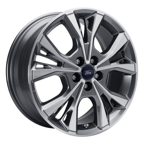 GENUINE FORD 2216079 x4 SET OF 4 S-MAX - GALAXY ALLOY WHEEL 18" 5-SPOKE Y DESIGN, ROCKMETALLIC MACHINED, 2015 - 2021 | ML Performance UK