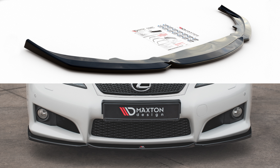 Maxton Design LE-ISF-2-FD2T Front Splitter V.2 Lexus IS F MK2 | ML Performance UK Car Parts