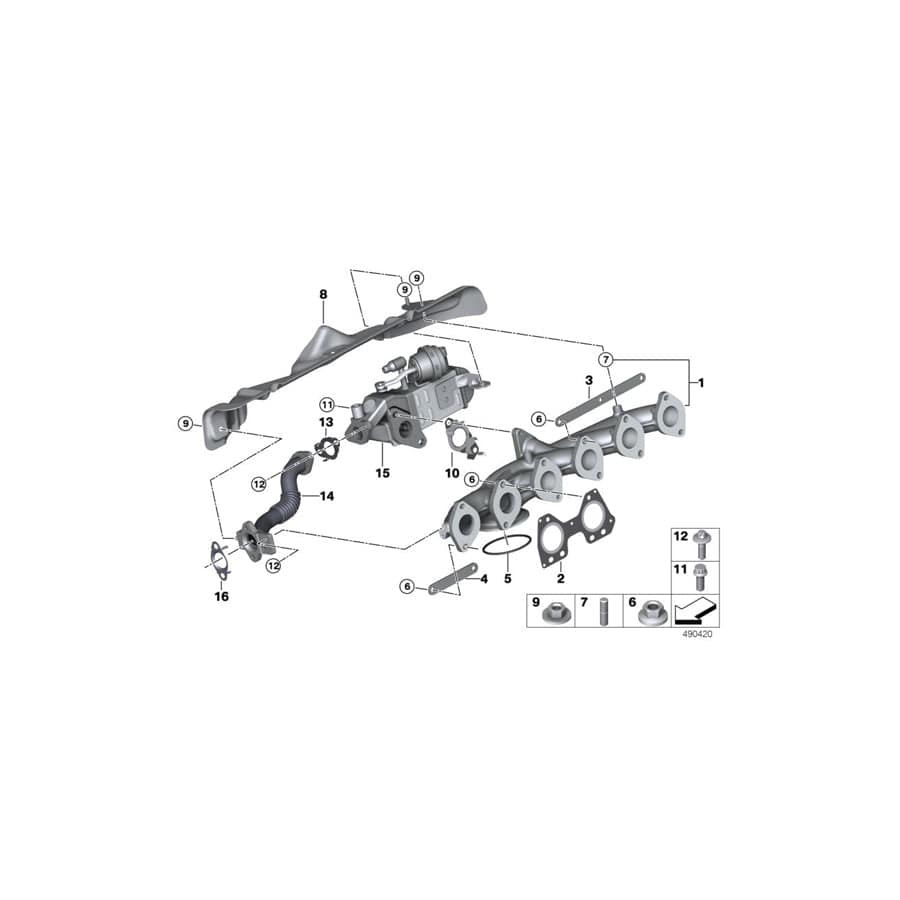 Genuine BMW 11628517630 F15 F02 F10 Heat Shield, Exhaust Manifold (Inc. X5 35dX, 740LdX & 535d) | ML Performance UK Car Parts