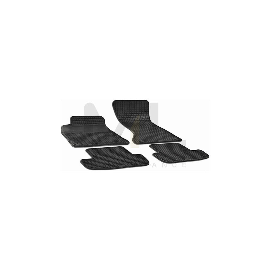 WALSER Tailored 50310 Floor mat set for AUDI A5 Elastomer, Front and Rear, Quantity: 4, Black | ML Performance Car Parts