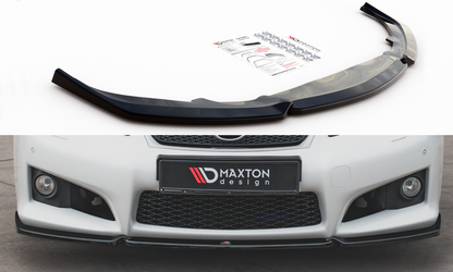 Maxton Design LE-ISF-2-FD1T Front Splitter V.1 Lexus IS F MK2 | ML Performance UK Car Parts