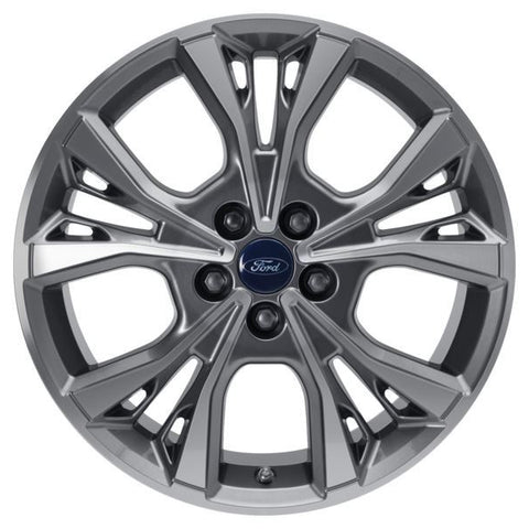 GENUINE FORD 2216079 x4 SET OF 4 S-MAX - GALAXY ALLOY WHEEL 18" 5-SPOKE Y DESIGN, ROCKMETALLIC MACHINED, 2015 - 2021 | ML Performance UK