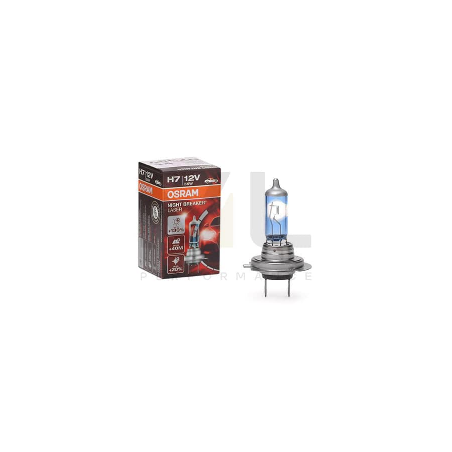 OSRAM NIGHT BREAKER??LASER 64210NBL Bulb, spotlight H7 12V 55W PX26d 4200K Halogen | ML Performance Car Parts