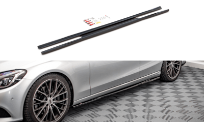 Maxton Design ME-C-205-SD1T Side Skirts Diffusers Mercedes Benz C-Class W205 | ML Performance UK Car Parts