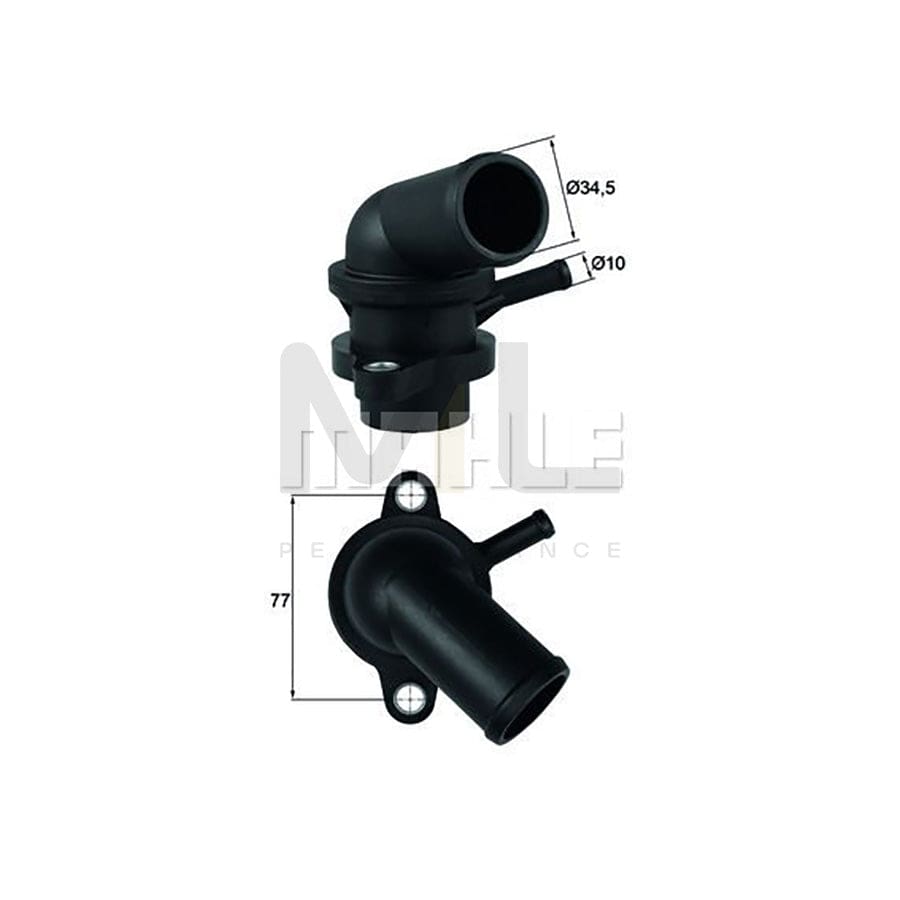 MAHLE ORIGINAL TI 240 87D Engine thermostat Opening Temperature: 87��C, with seal | ML Performance Car Parts