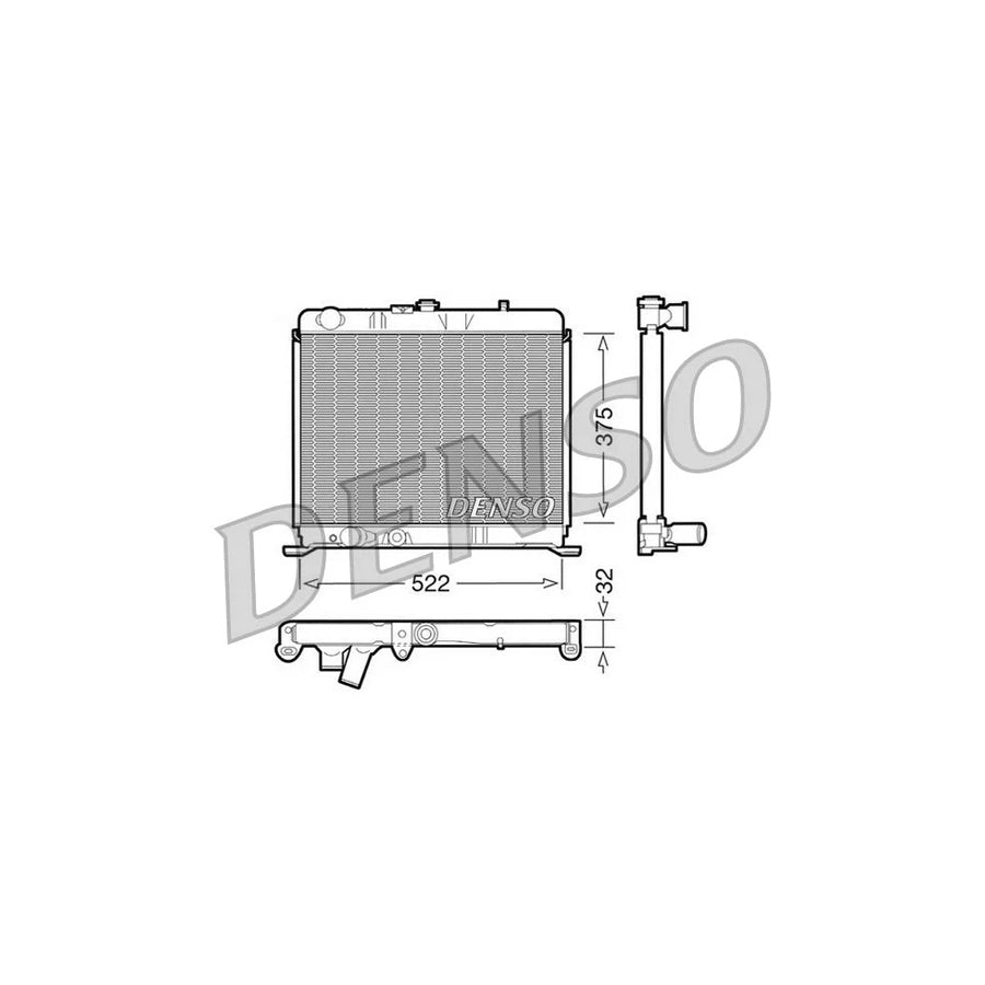 Denso DRM21060 Drm21060 Engine Radiator For Peugeot 504 | ML Performance UK