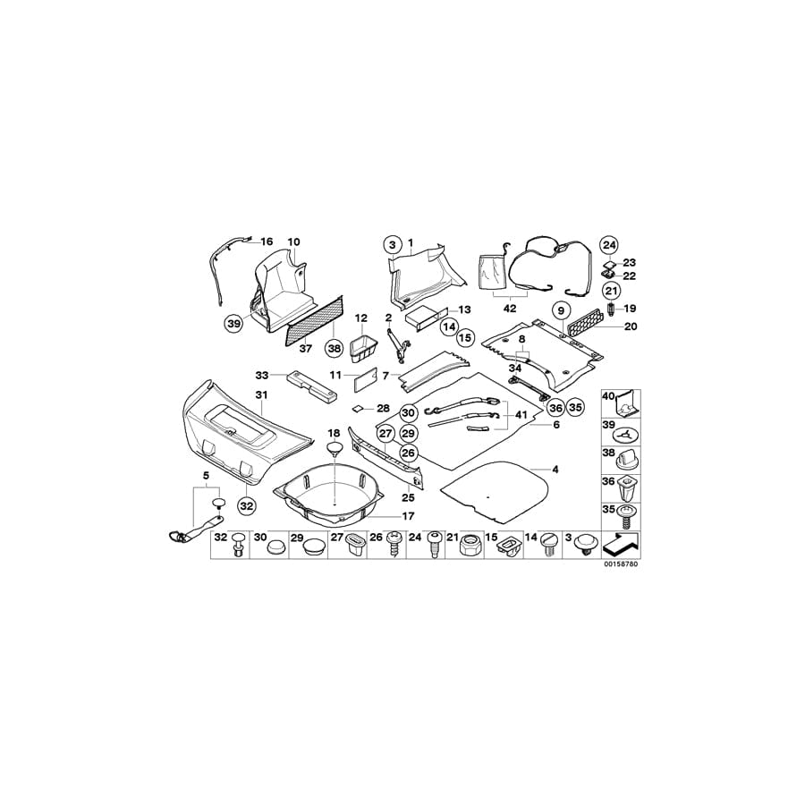 Genuine BMW Mini 51477068930 E60 E64 Tie-Down Ring (Inc. 540i, 535i & One D) | ML Performance UK Car Parts