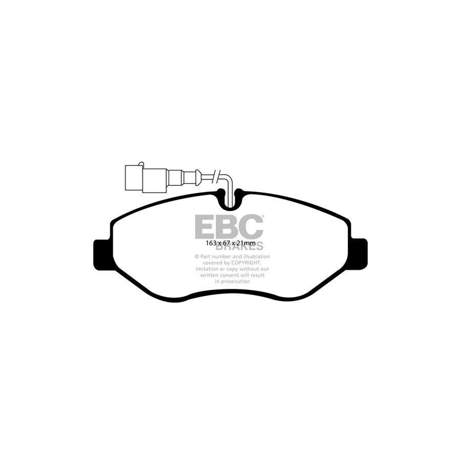 EBC DP1956 Nissan Renault Ultimax Front Brake Pads (Inc. Cabstar, NT400 Cabstar, Maxity) 2 | ML Performance UK Car Parts